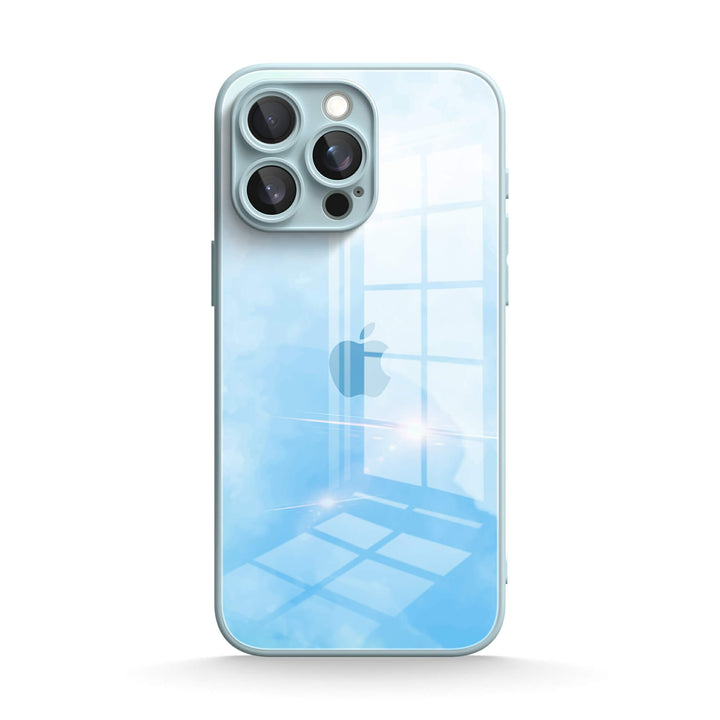 Bleu Aquarelle - Coque iPhone