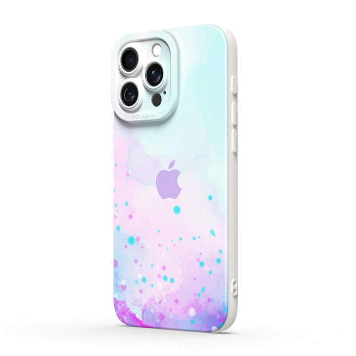 Aquarelle Rose Bleu - Coque iPhone