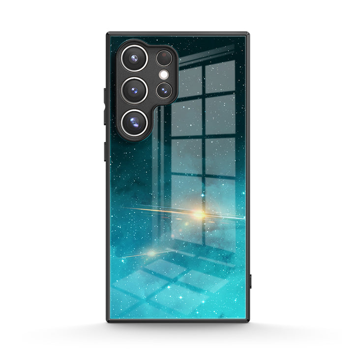 Étoile Fluorescente Bleue - Coque Samsung