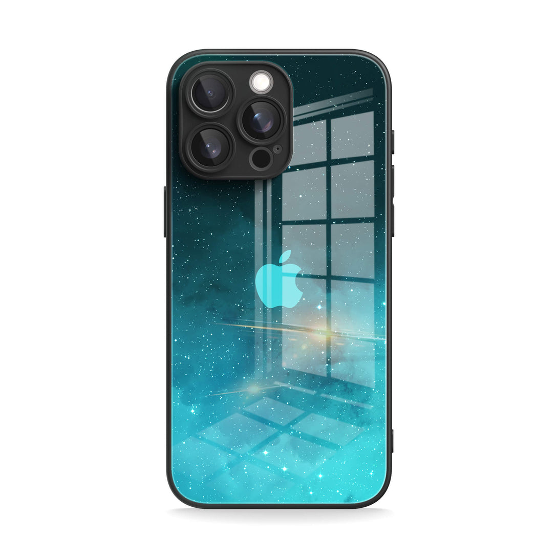 Fluorescent Star Blue - iPhone Case