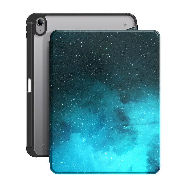 Étoile Fluorescente Bleue - Coque iPad Snap 360° Support Résistant Aux Chocs