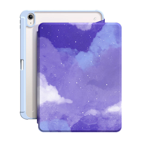 Bleu Violet Astral - Coque iPad Snap 360° Support Résistant Aux Chocs