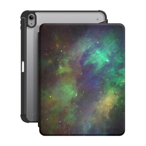 Nébuleuse Turquoise - Coque iPad Snap 360° Support Résistant Aux Chocs