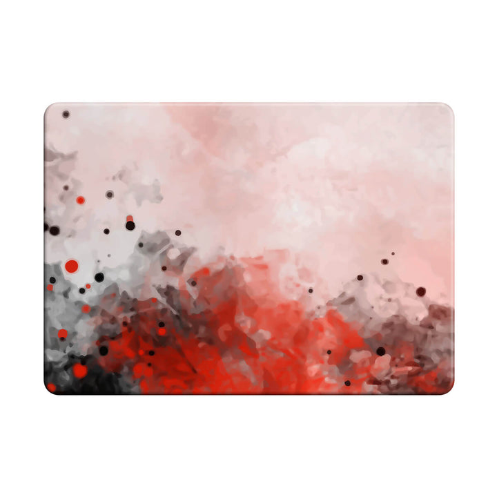 Encre Splash Rouge - Coque MacBook