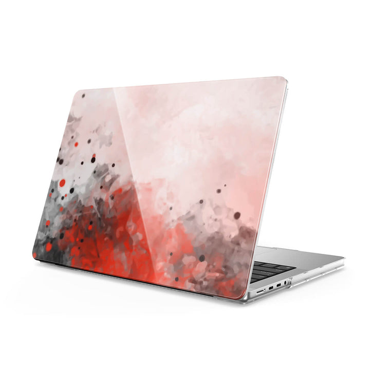 Encre Splash Rouge - Coque MacBook