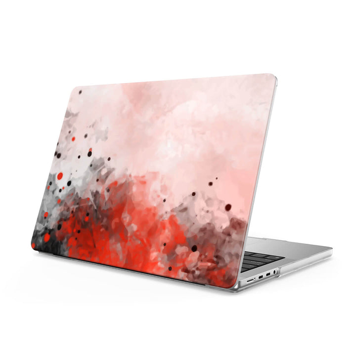 Encre Splash Rouge - Coque MacBook