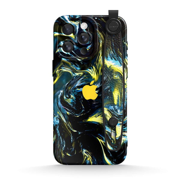 Dark Gold Matter - iPhone Wrist Strap Case