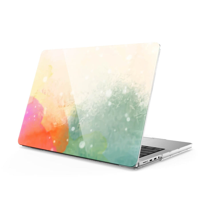 Sputter Green Orange Powder - Macbook Case