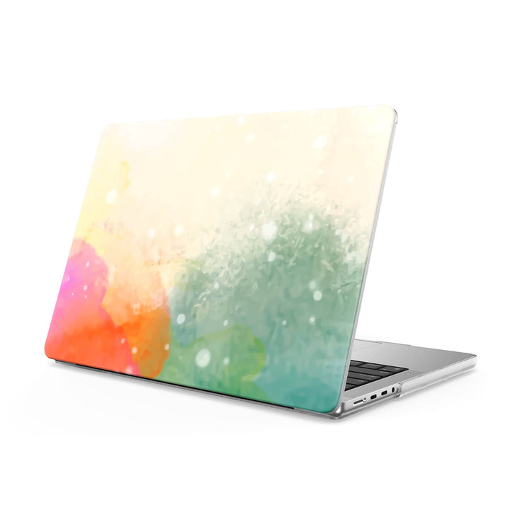 Sputter Green Orange Powder - Macbook Case