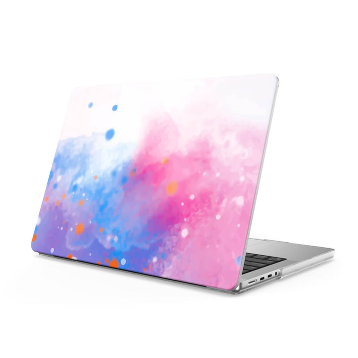 Violet Bleu Rose Pâle - Coque MacBook