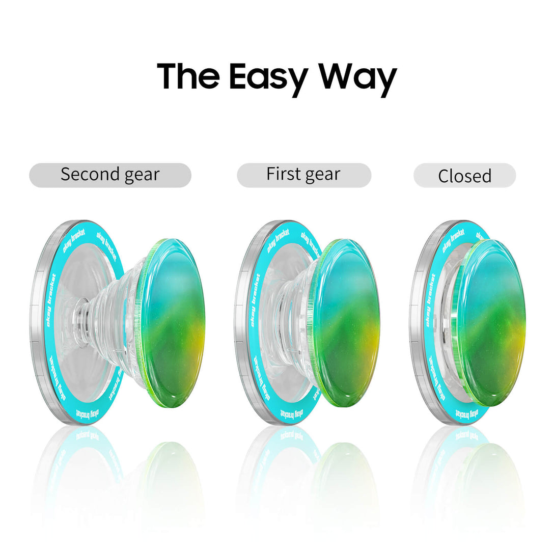 Optical Magnetic-Purple Green - AirBag Grip For MagSafe