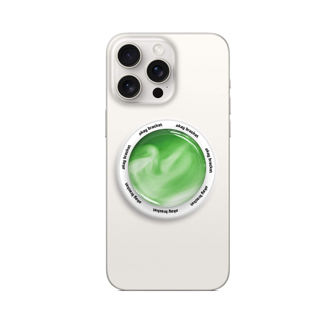 Green White - AirBag Grip For MagSafe