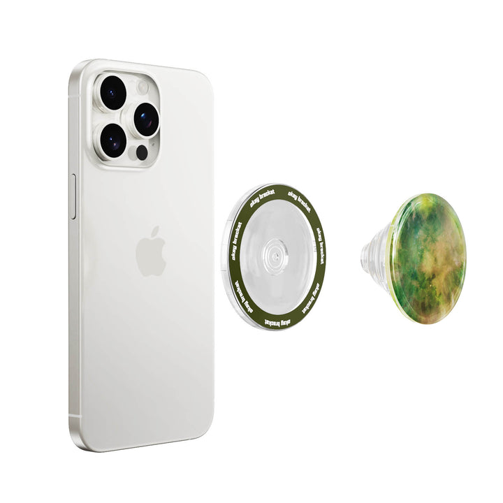 Green Pluto Nebula - AirBag Grip For MagSafe