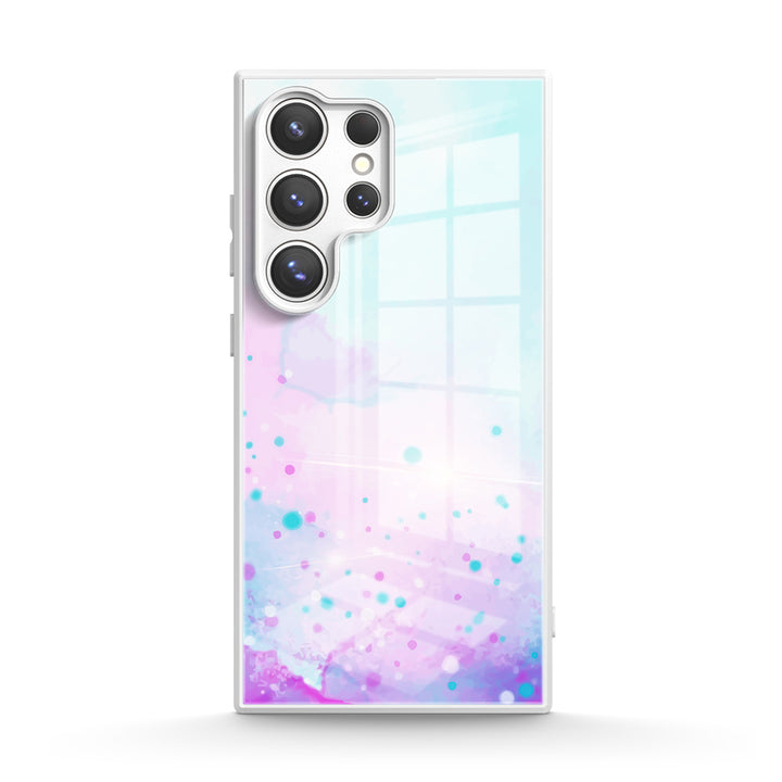 Aquarelle Rose Bleu - Coque Samsung