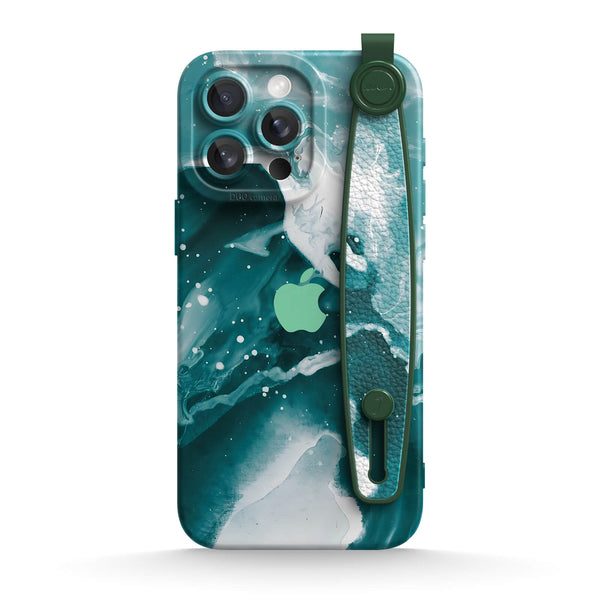 Green Wave Jade - iPhone Wrist Strap Case