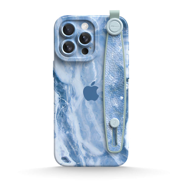 Blue Gray Jade - iPhone Wrist Strap Case