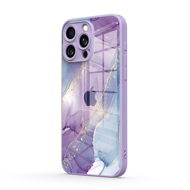 Purple Blue Gilt - iPhone Case