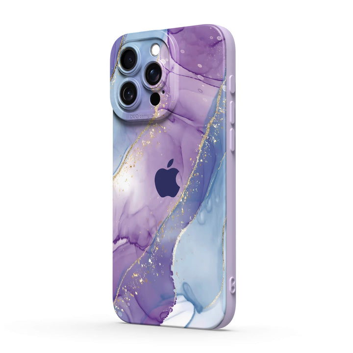 Purple Blue Gilt - iPhone Case