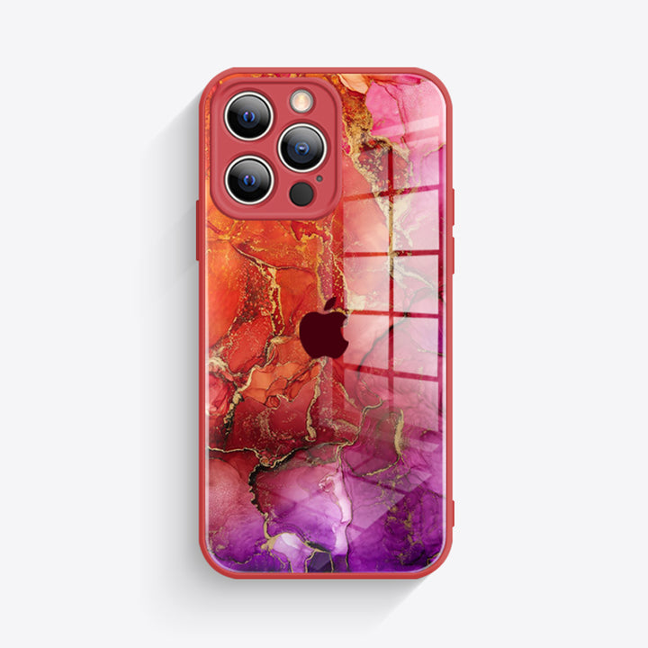 Rouge Doré Cassé - Coque iPhone