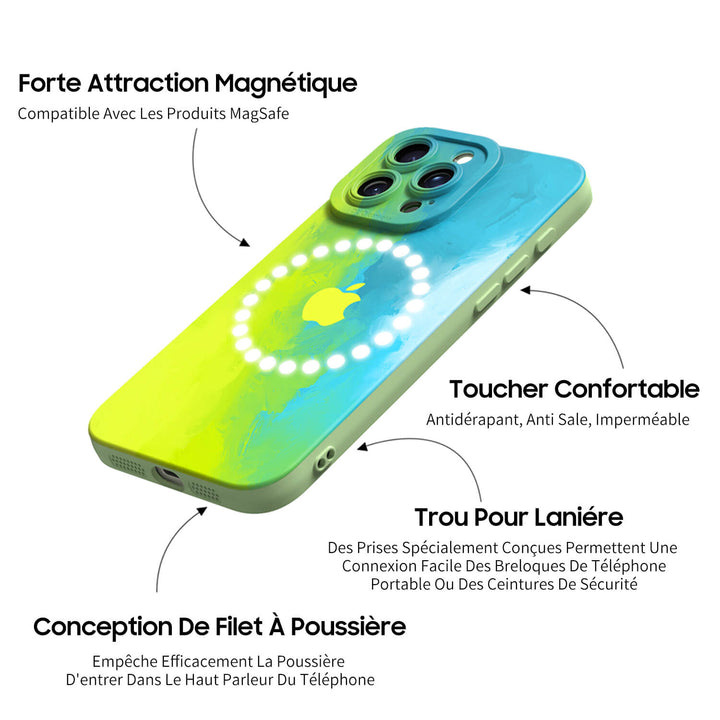 Vert Blanc - Coque iPhone