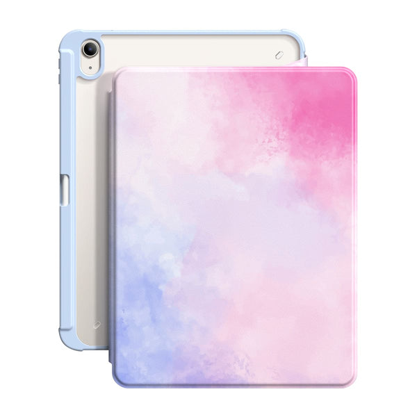 Bleu Rose Clair - Coque iPad Snap 360° Support Résistant Aux Chocs