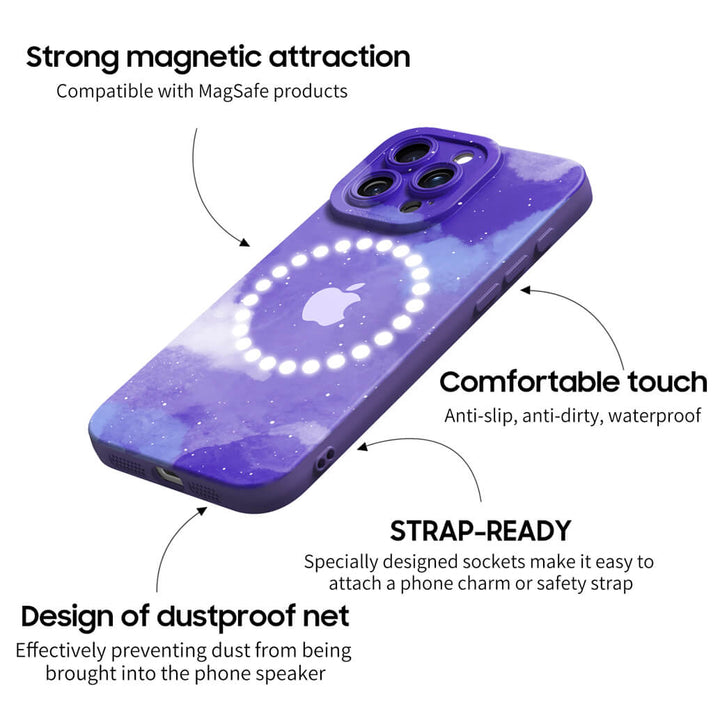 Astral Purple Blue - iPhone Case