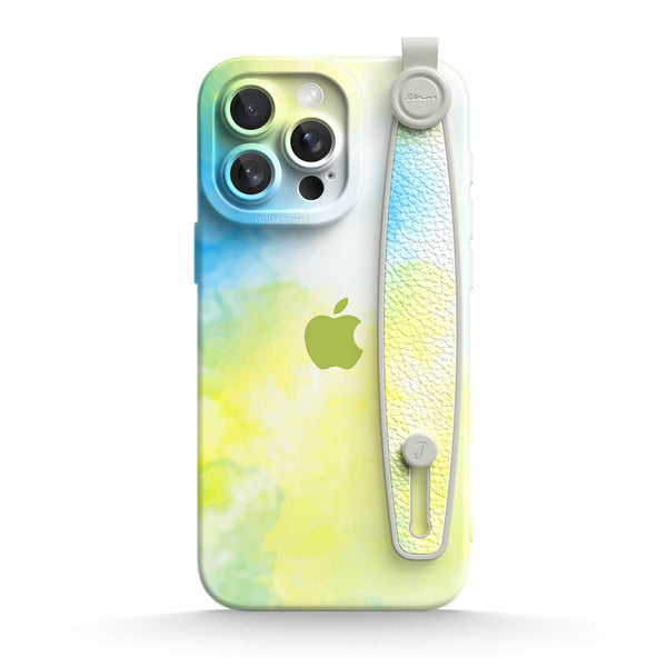 Yellow Blue - iPhone Wrist Strap Case