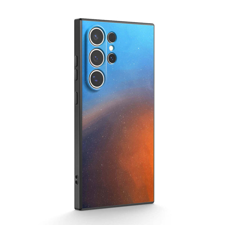 Polaire-Bleu À Orange - Coque Samsung