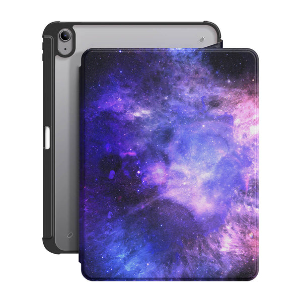 Nébuleuse Bleu Violet - Coque iPad Snap 360° Support Résistant Aux Chocs