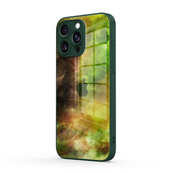 Yellow-Green Nebula - iPhone Case