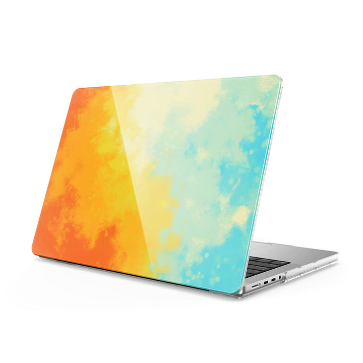 Bleu Orangé - Coque MacBook