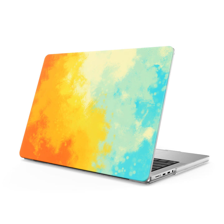 Bleu Orangé - Coque MacBook