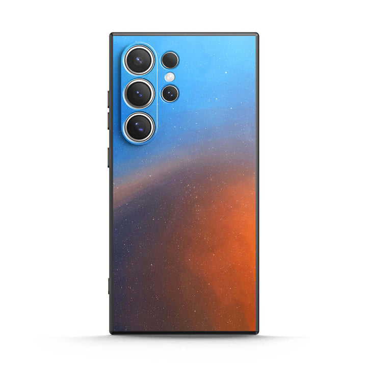 Polaire-Bleu À Orange - Coque Samsung