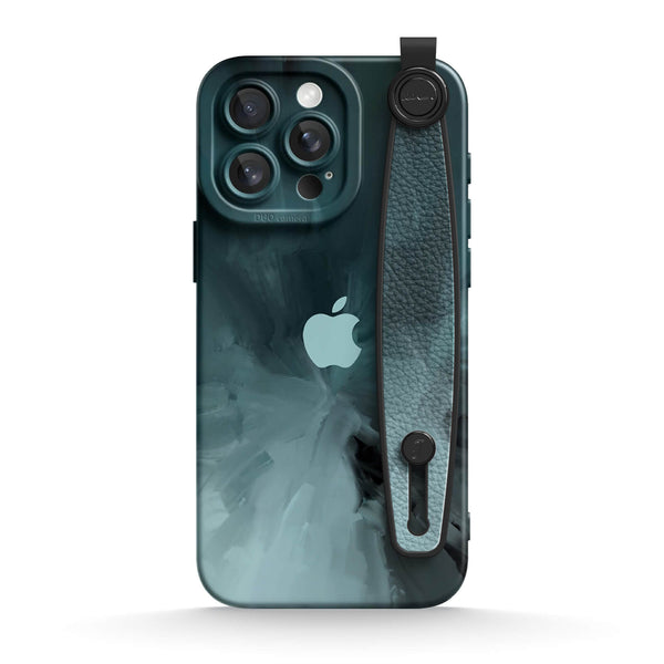 Black Gray - iPhone Wrist Strap Case