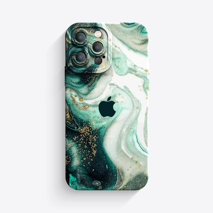 Blanc Vert - Coque iPhone