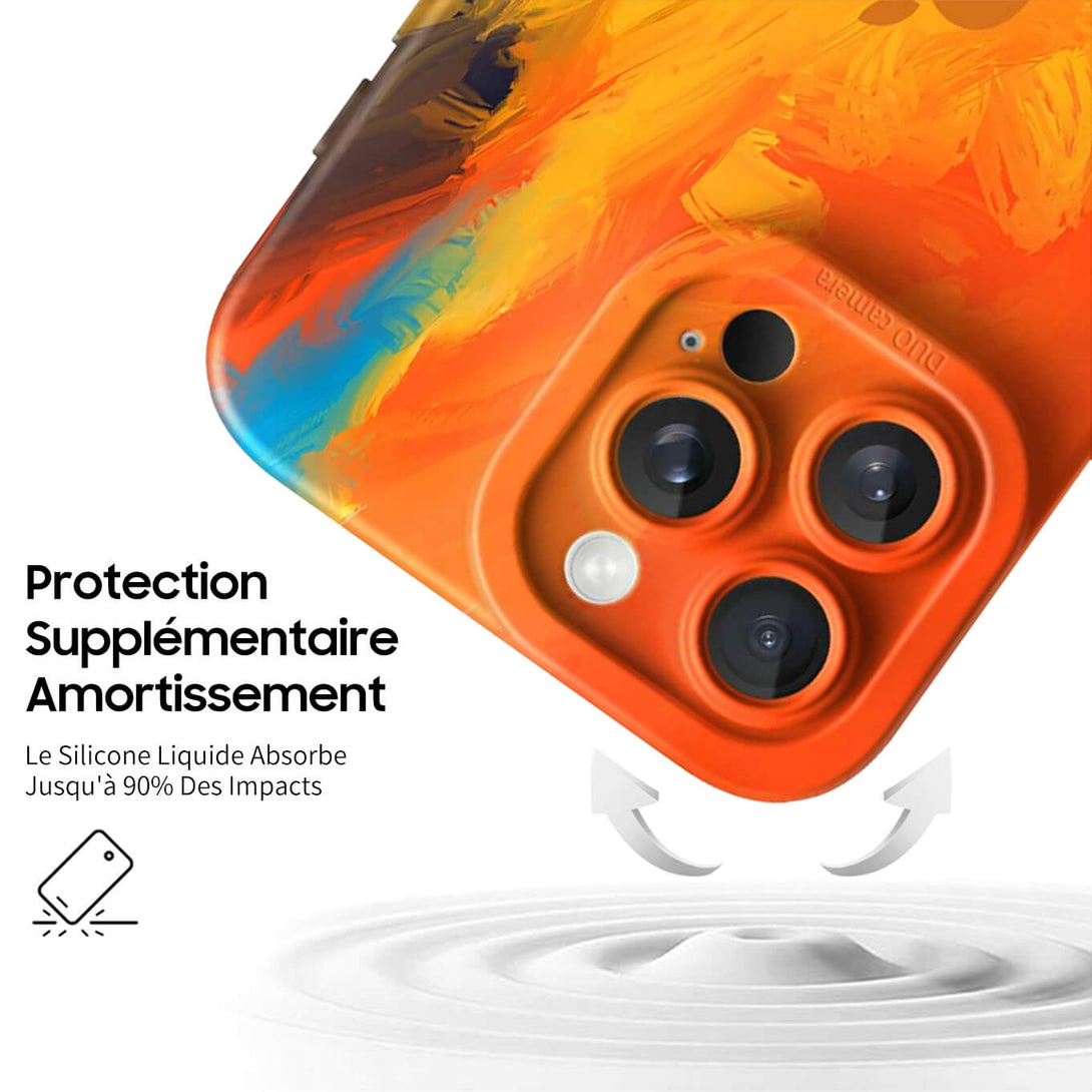 Bleu Orange - Coque iPhone