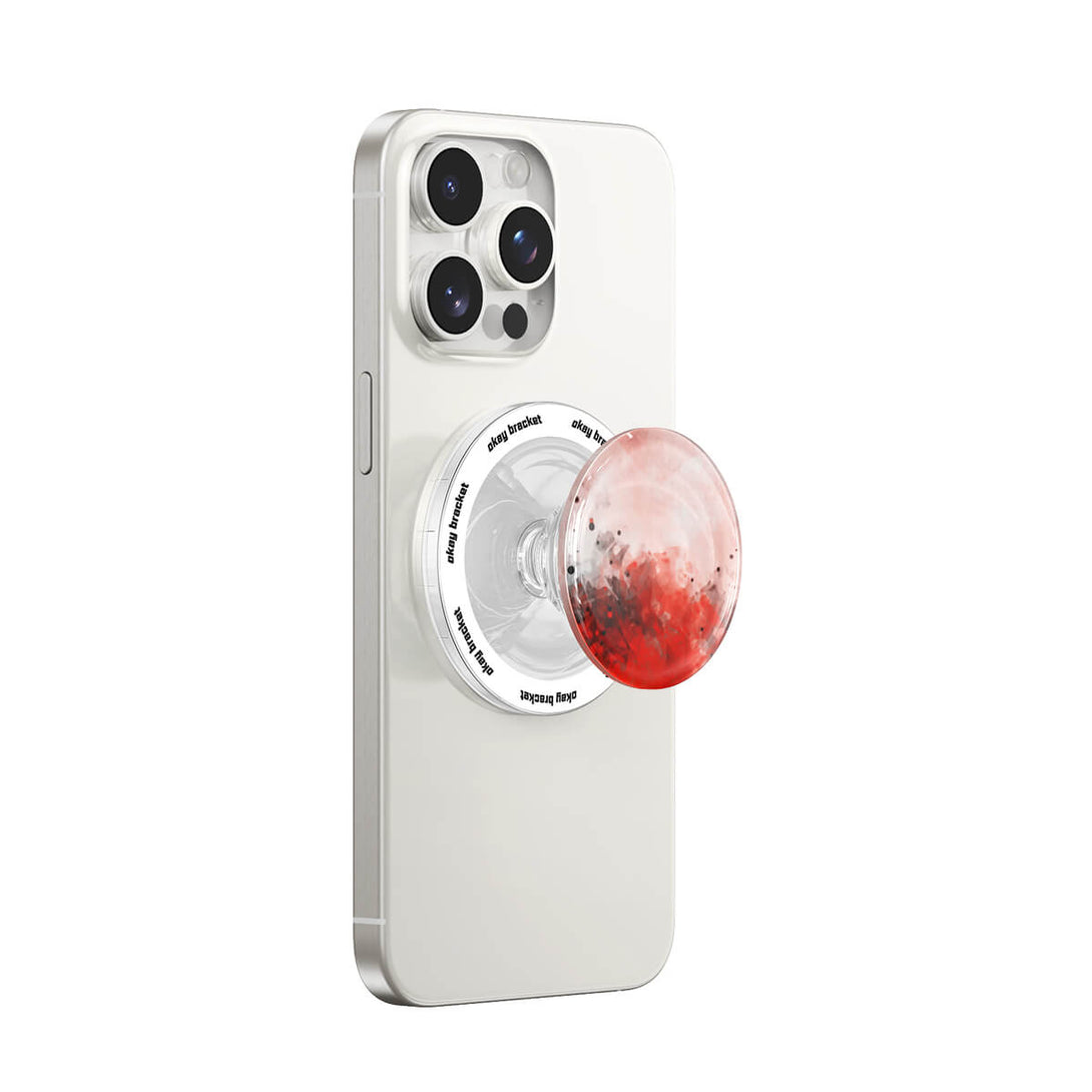 Splash Ink Red - AirBag Grip For MagSafe