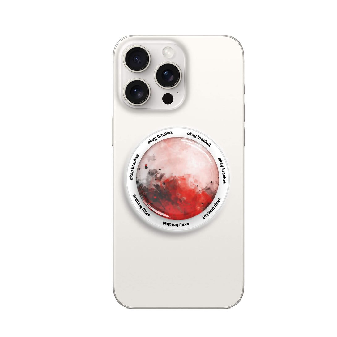 Splash Ink Red - AirBag Grip For MagSafe