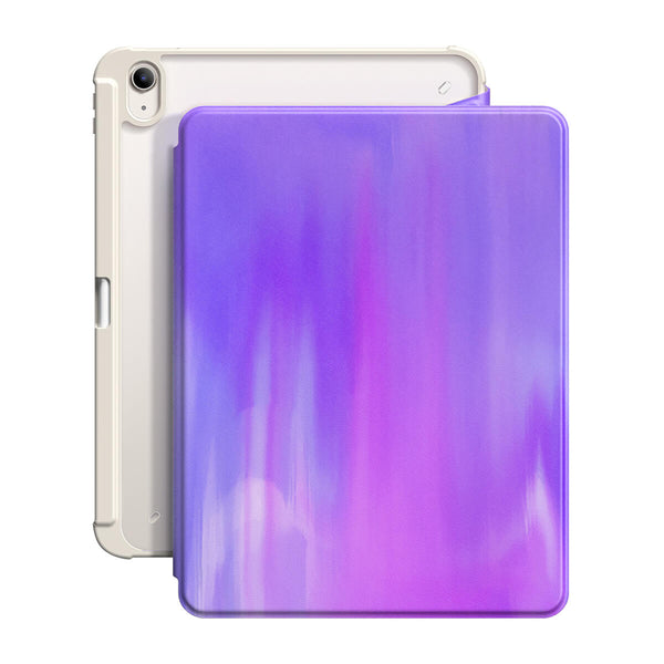 Serpentin Violet - Coque iPad Snap 360° Support Résistant Aux Chocs