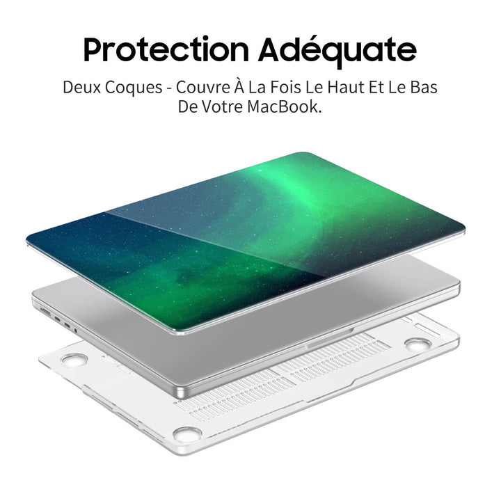 Polaire-Vert À Jaune - Coque MacBook