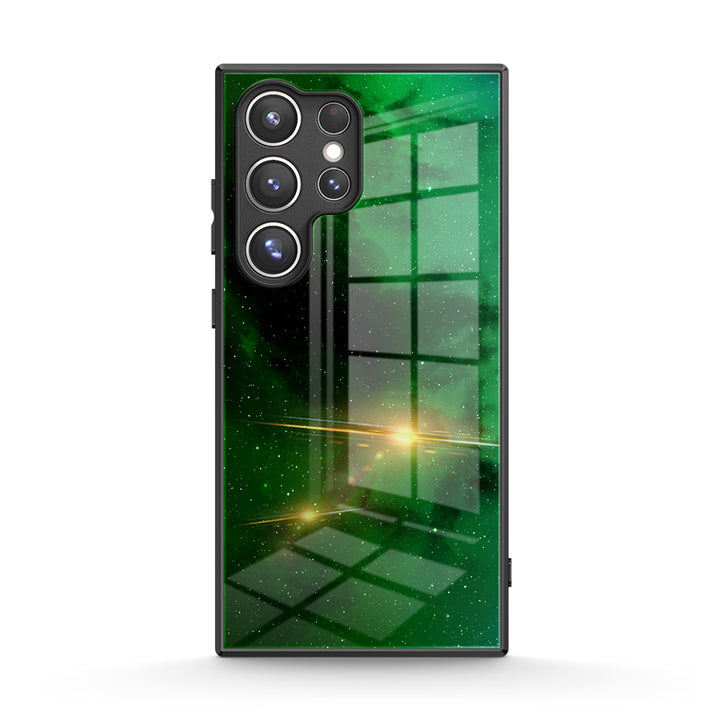 Nuit Étoile Verte - Coque Samsung