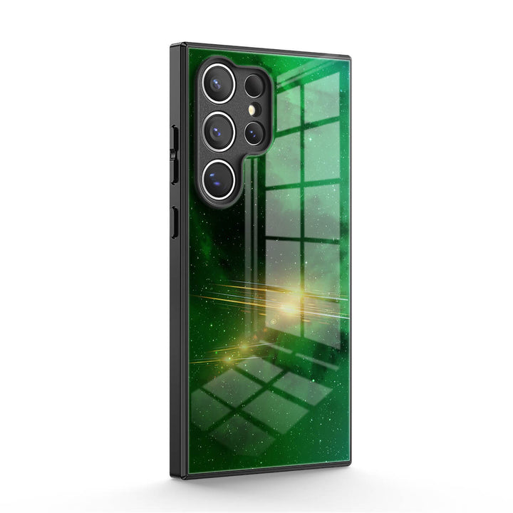 Nuit Étoile Verte - Coque Samsung