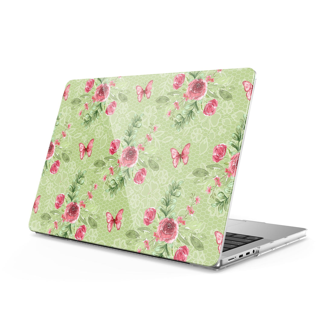 Butterfly Among Flowers - Macbook Case