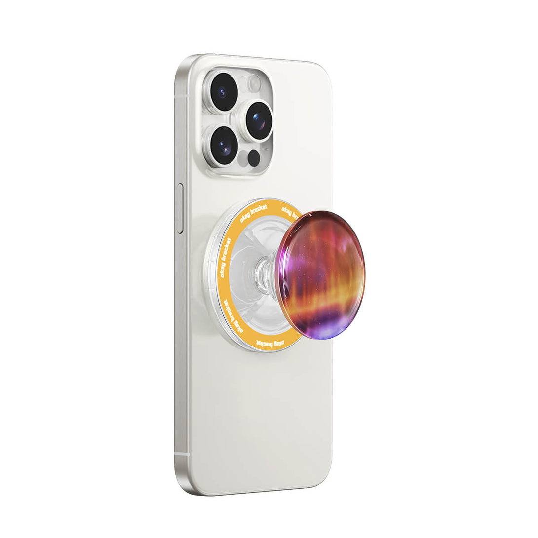 Optical Magnetic-Orange Purple - AirBag Grip For MagSafe