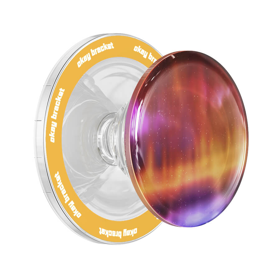 Optical Magnetic-Orange Purple - AirBag Grip For MagSafe