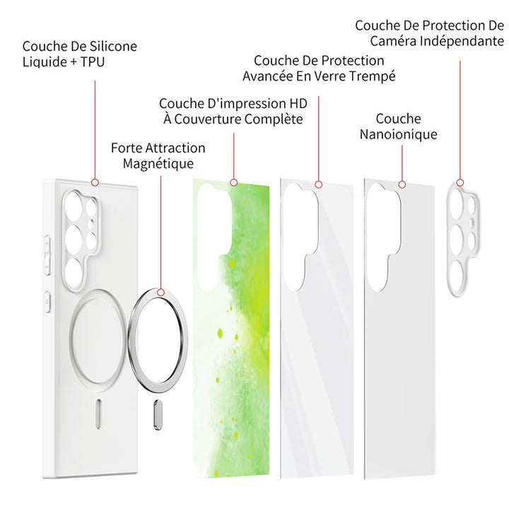 Vert Brume Cachée  - Coque Samsung