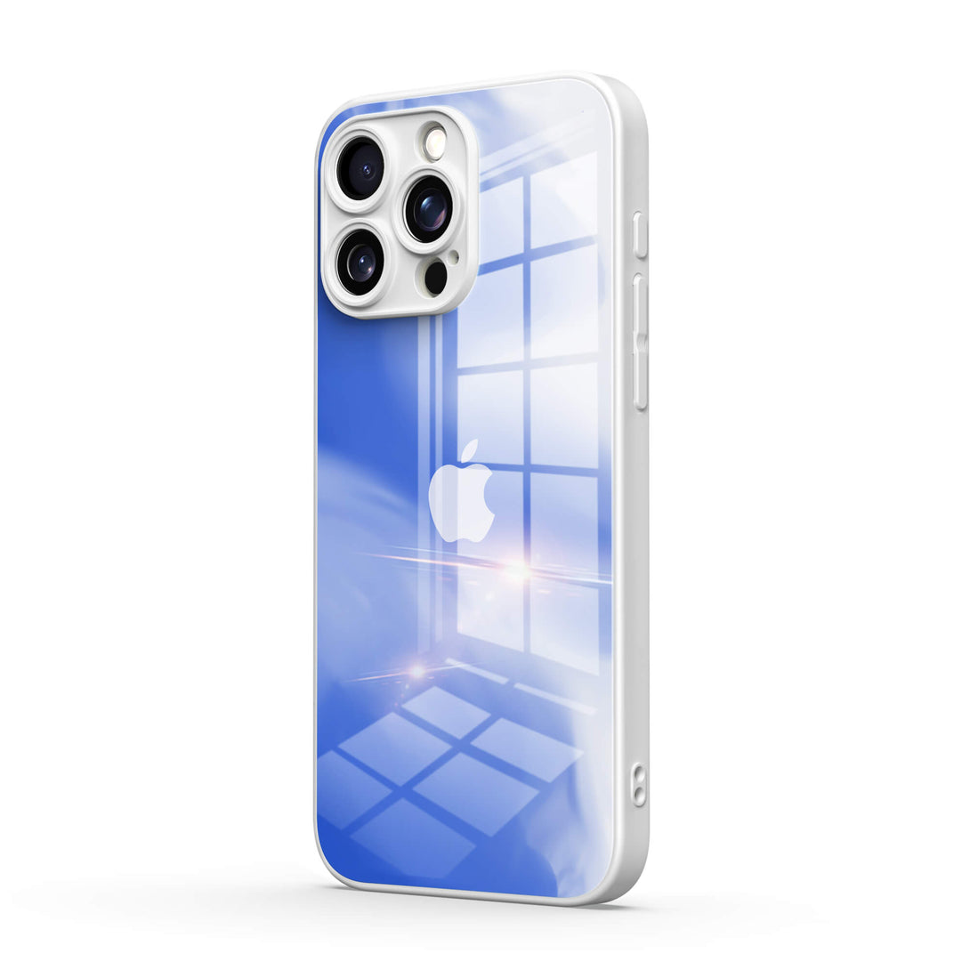 Blue White - iPhone Case